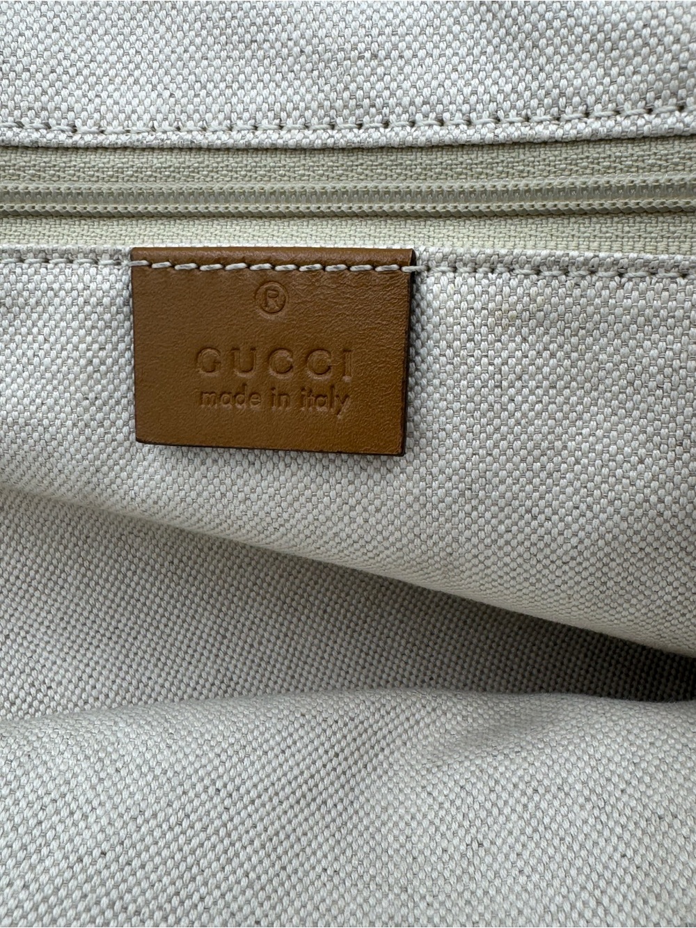 Gucci Canvas & Leather Trim Shoulder Bag with Hangtag - Picture 12 of 13